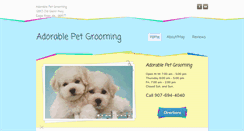 Desktop Screenshot of eradorablepetgrooming.com